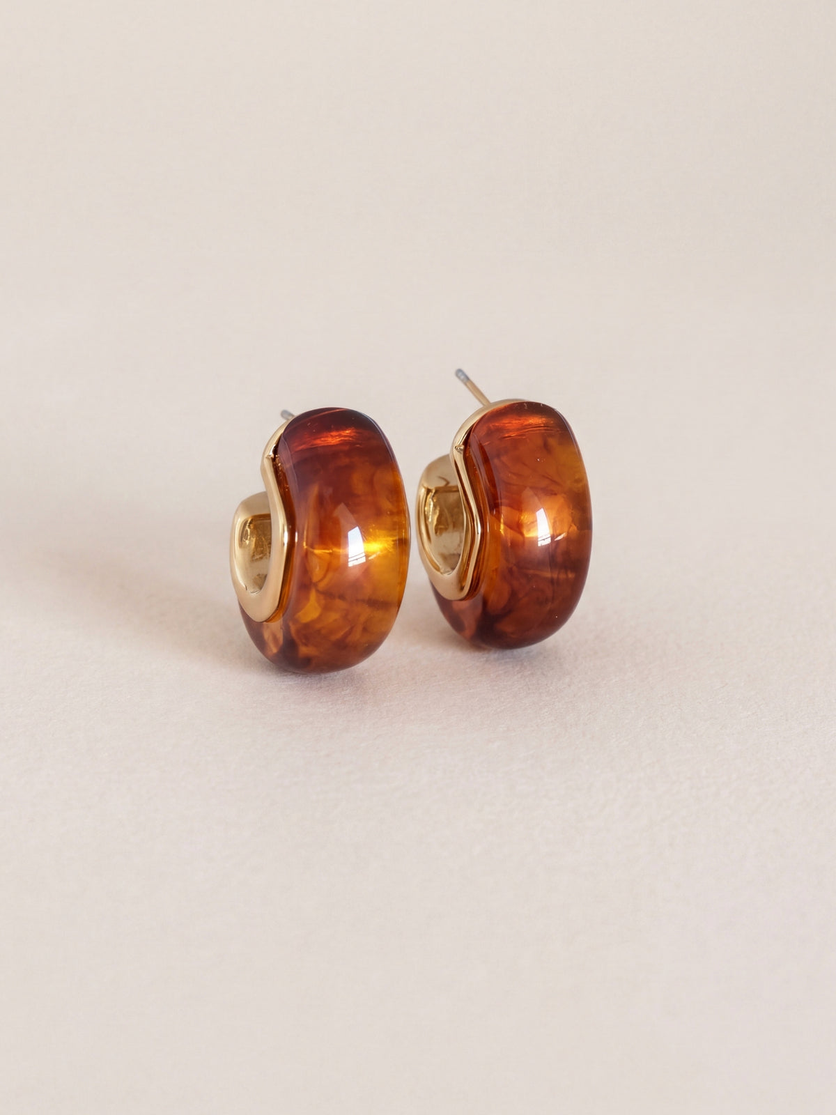 Orecchini  Gina - Cognac