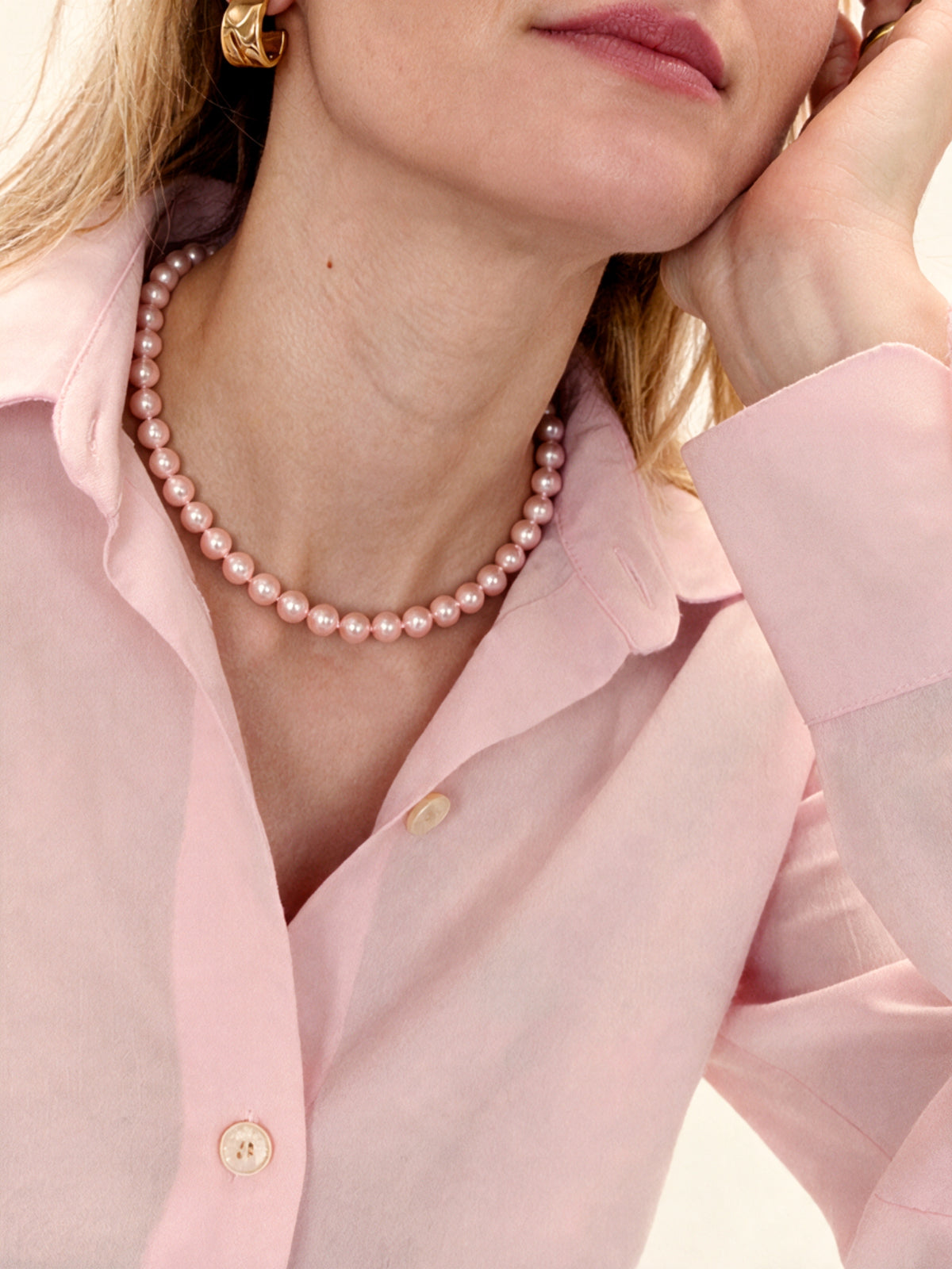 Collana Candice - Perle Baby Pink