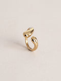 Anello Ava - Acciaio Dorato